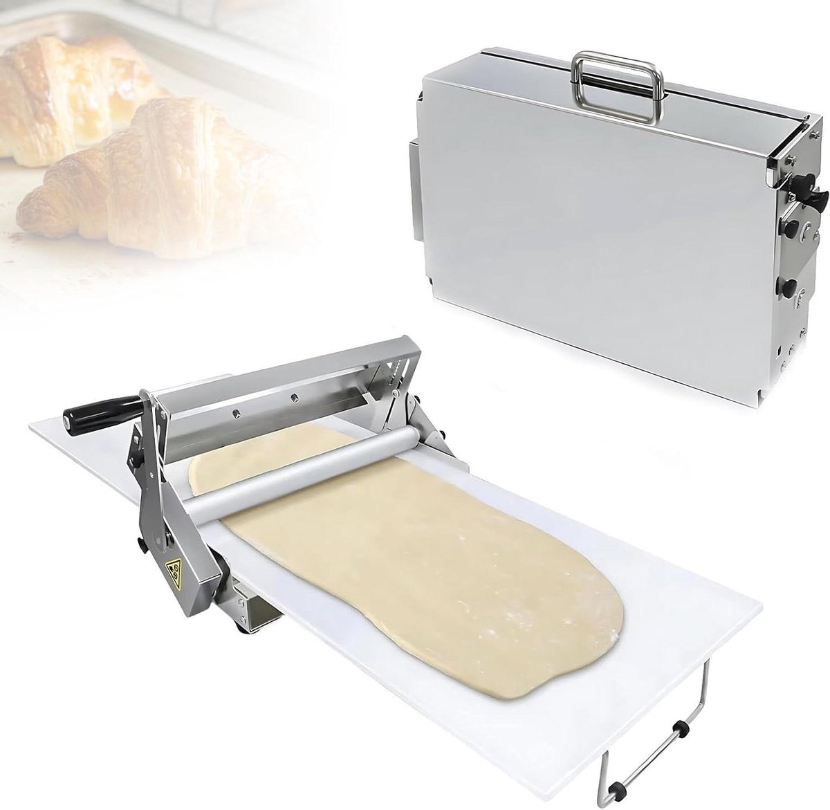 Deegroller Lamineermachine - Handmatig Deegapparaat - Bakken Thuis - Opvouwbaar Ontwerp - 60x30cm Werkblad - Niet Gespecificeerd