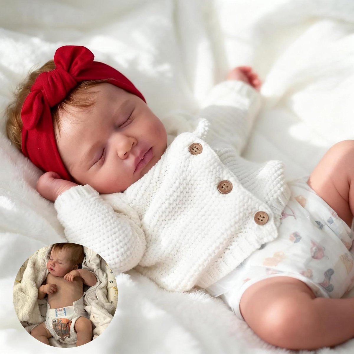Babypop Siliconen - Realistische Meisjespop - Leren Verzorgen - Volledig Zacht Siliconen - 50 cm - Wit