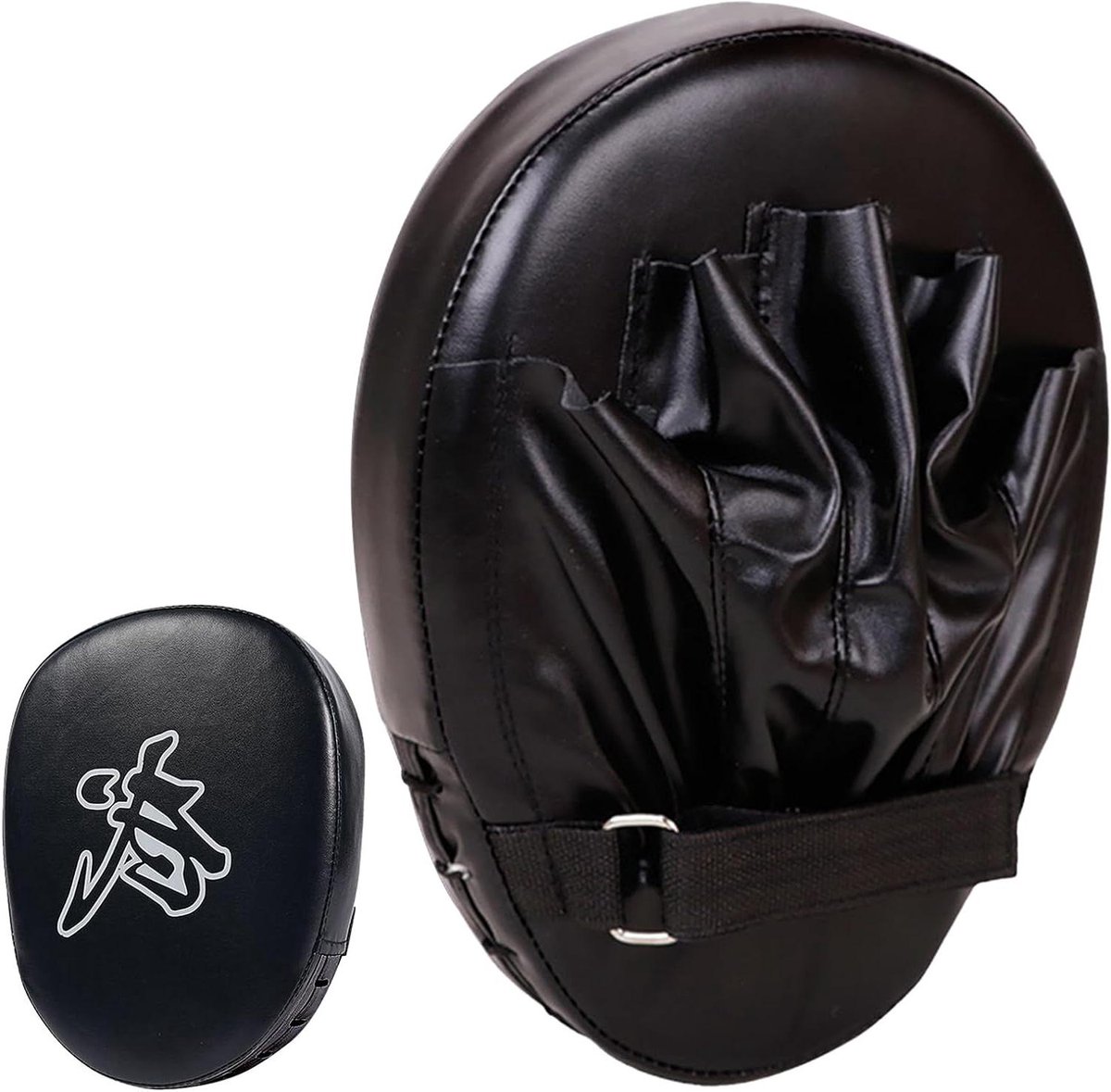 Opstapkussen Vechtsport - Slagkussen Trapkussen - Training Technieken - Ergonomisch Gevormd - 24.5 x 19.5 x 5.5 cm - Zwart