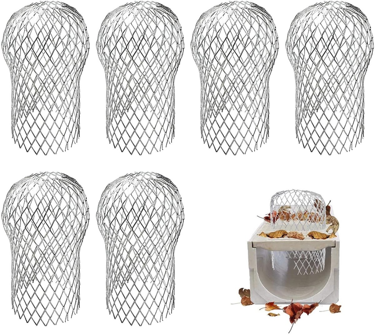 Dailygoods- Dakgootbescherming Hoogwaardige Aluminiumlegering - Bladzeef - Bladfilter - Bladbescherming - Bladvangrooster - Eenvoudig te Installeren