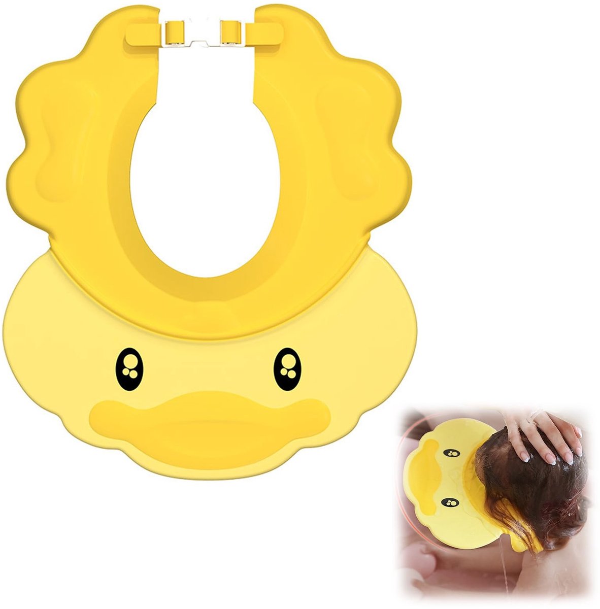 Dailygoods- Douchemuts Verstelbaar - Babymuts - Bescherming Gezicht/Oren - Aerodynamisch Ontwerp - Geschikt voor Jongens/Meisjes - Zacht en Flexibel - Badmuts