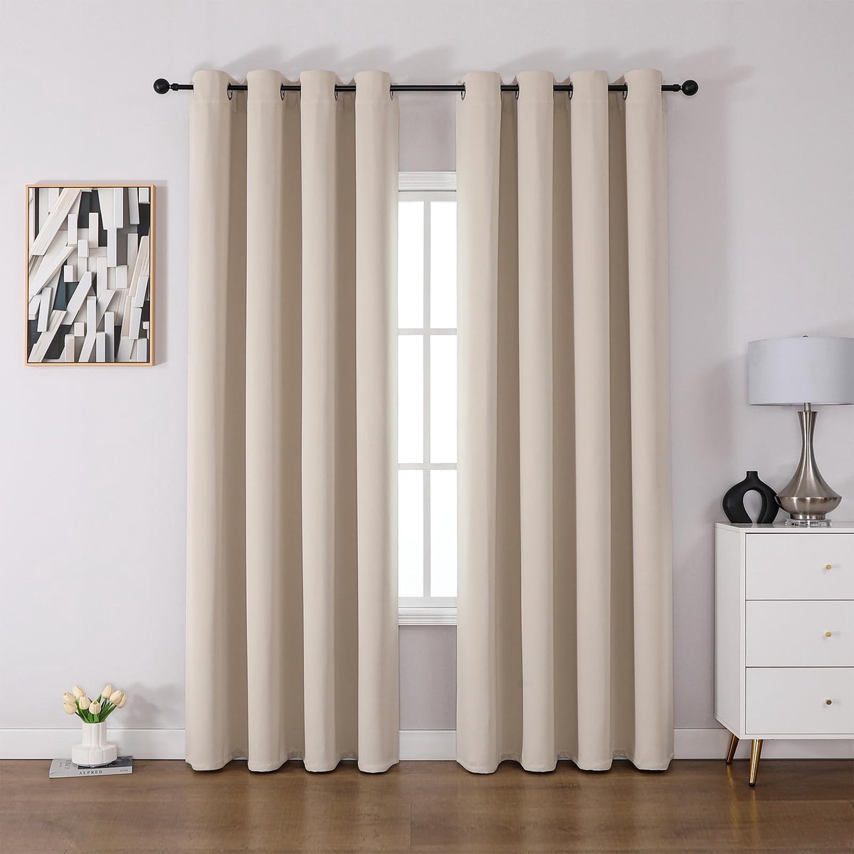 Dailygoods- Verduisteringsgordijnen 85%-95% lichtblokkering - Set van 2 - Warmte-isolerend