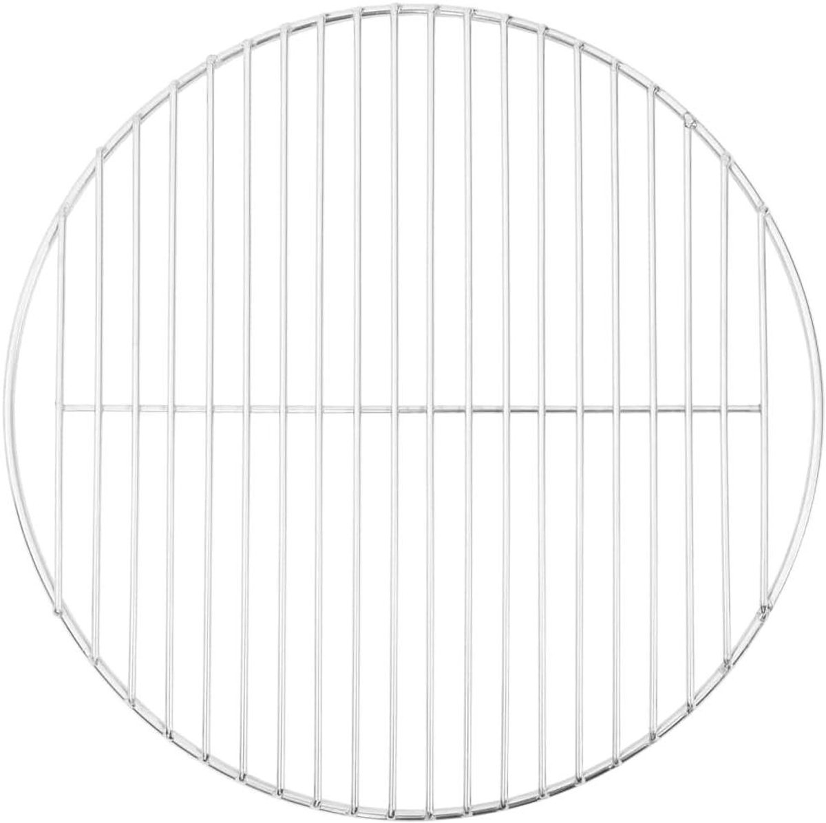 BBQ Grillrooster - Rond rooster - Buiten koken - 304 Roestvrij staal - 40 cm diameter - Zilver