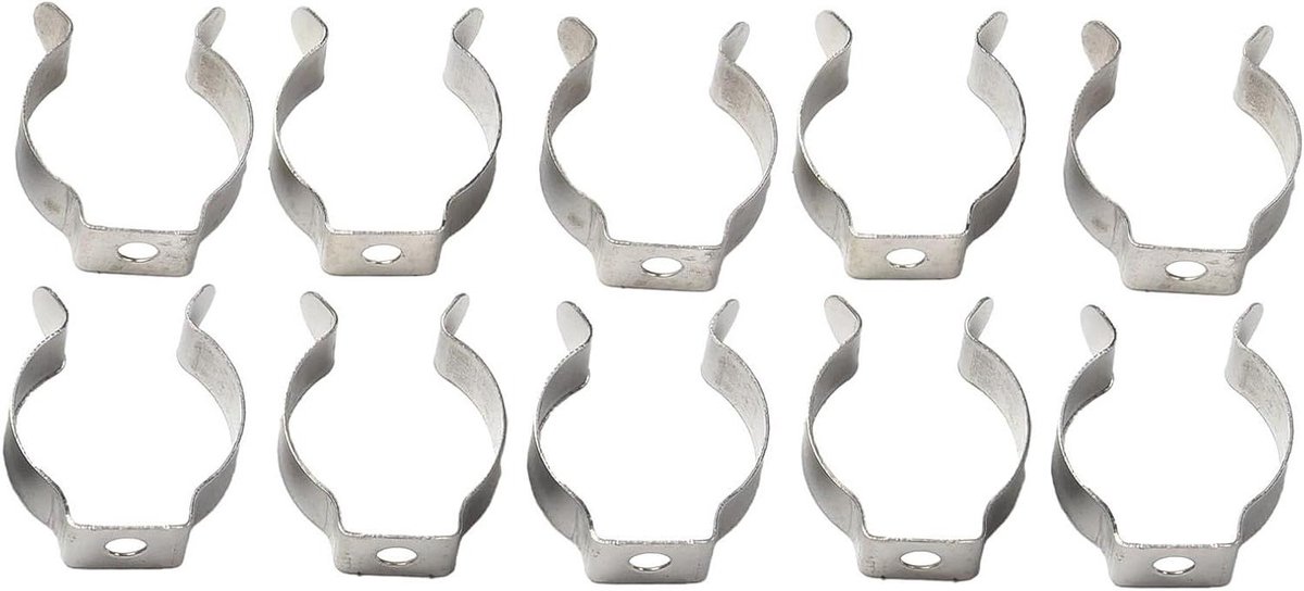 Gereedschap Clips - Lente Klemmen - Gereedschap Opbergen - Open Type Ontwerp - 10mm - Zilver