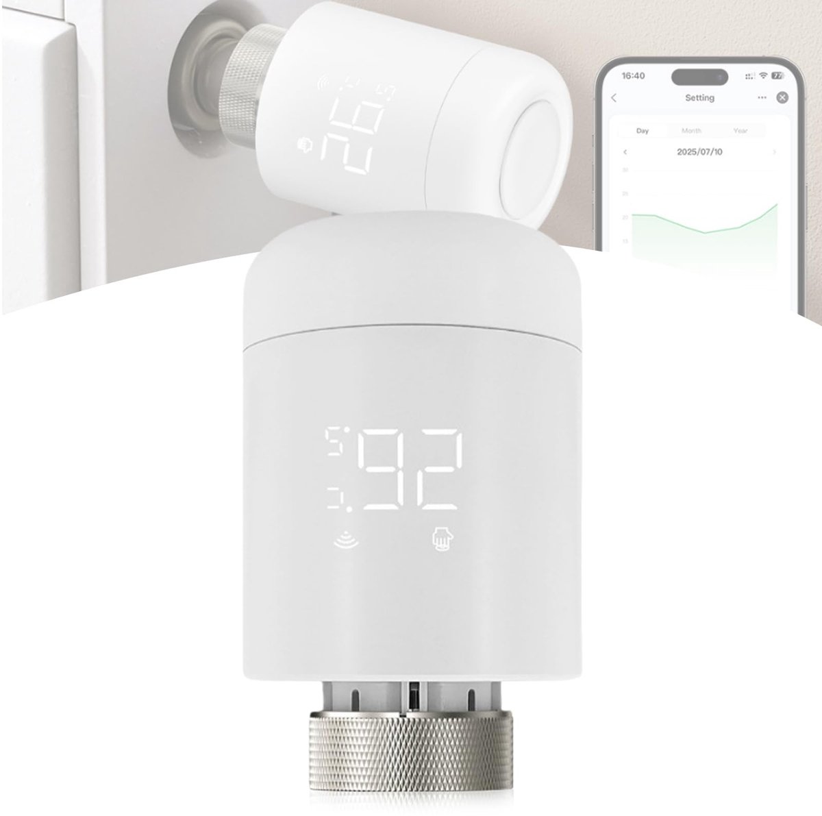 Dailygoods - Intelligente Wifi Radiatorthermostaat met App-besturing