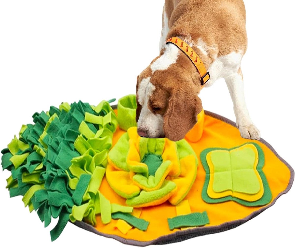 Snuffelmat Hond - Voedselpuzzel Hond - Stimuleer Natuurlijk Gedrag - Geur Gebaseerd Puzzelontwerp - 72 x 40 cm - Meerkleurig