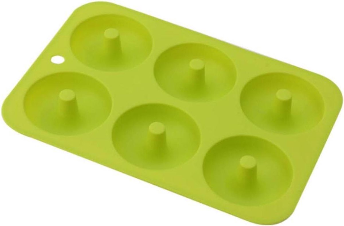 Siliconen Donut Mold,1 Packs Non-Stick Bakpan Flexibele Bakplaat Maker Pan Donut Bakpannen voor Gevormde Donuts, Oven, Magnetron, Vriezer Veilig 4 Kleuren