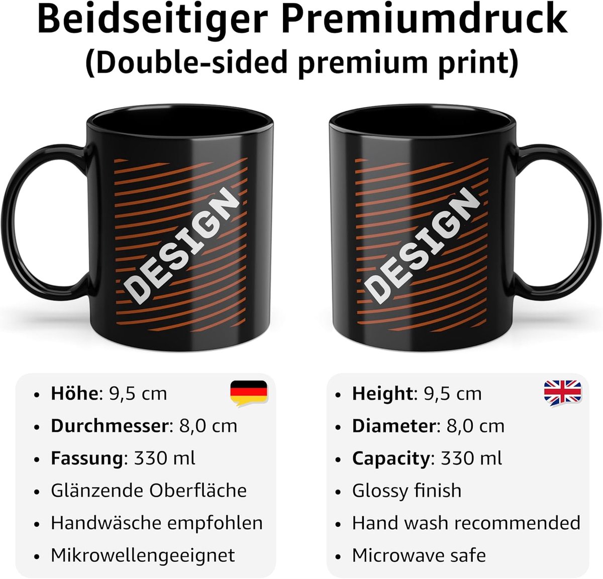 Voetbal Koffiemok - Voetbalbeker Mok - Ochtendkoffie Drinken - Uniek Voetbalmotief - 330 ml - Zwart