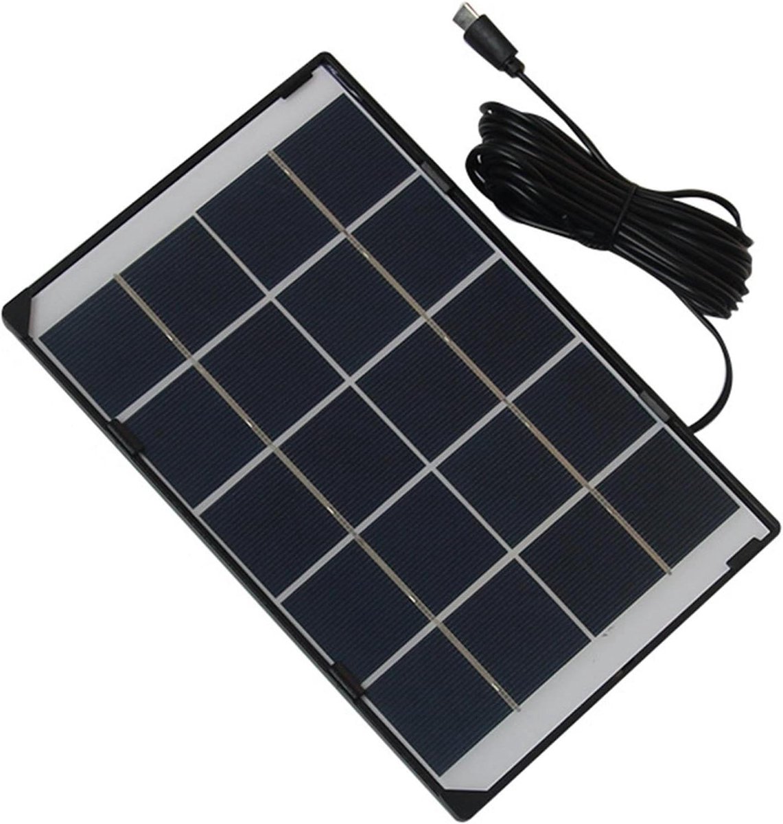 Opvouwbaar Zonnepaneel - Draagbare Zonne-oplader - Energie Opladen - Snelle Energieomzetting - 30 W 5 V - Zwart