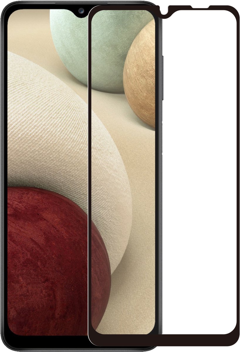 ScreenArmor Full Cover Tempered Glass Screenprotector voor Samsung Galaxy A12