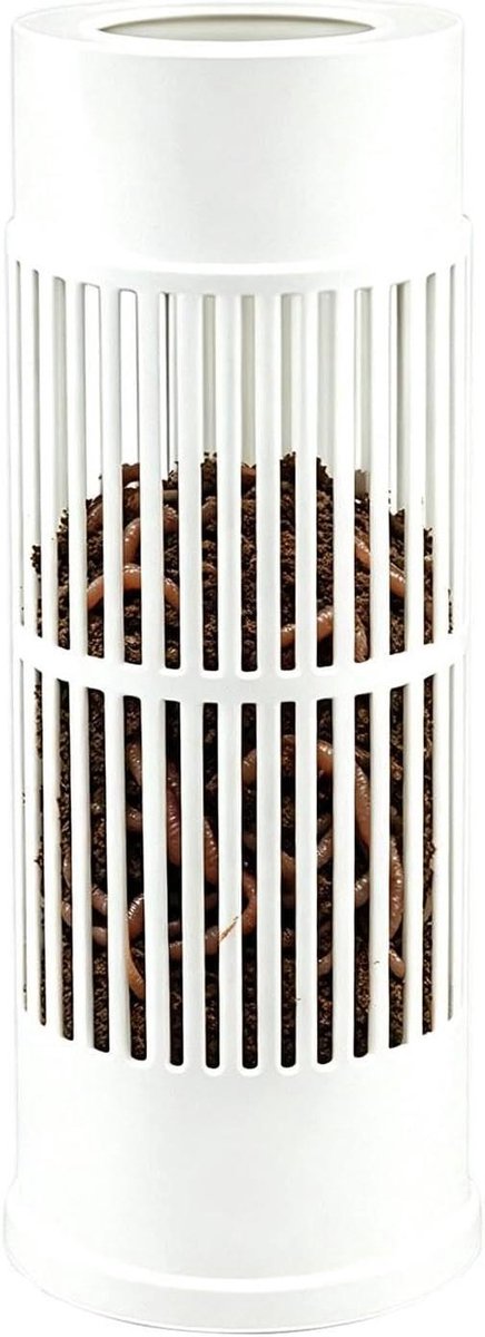 Worm Compostering Bin - Afvalprocessor Tuin - Afval Verwerken - Luchtdicht Ontwerp - 29 x 131 x 124 cm - Zwart