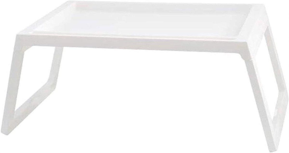 Laptop Bed Tafel - Opvouwbaar Bureau - Comfortabel Werken - Met Kaartsleuf - Klein Formaat - Wit