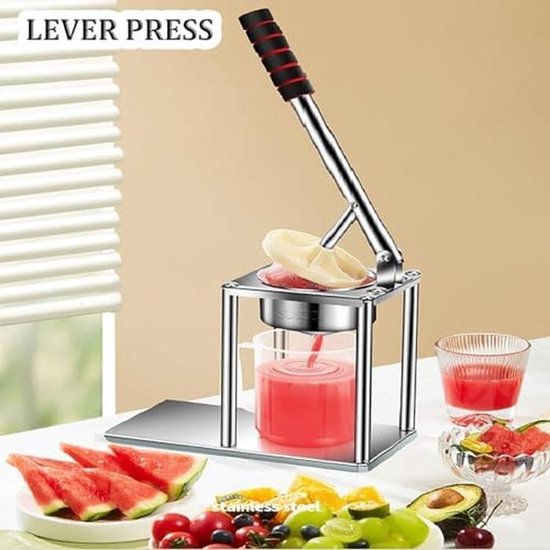 Citruspers Manual Juicer - Sinaasappelsappers met twee perskoppen, fruitpers en sappersmachine — afbeelding 5