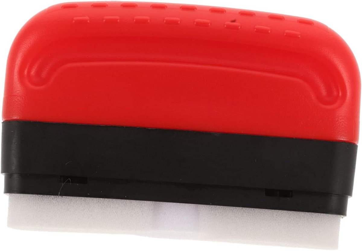 Glasolie Verwijderaar - Voorruit Borstel - Auto Reinigen - Dubbele Nat/Droog Gebruik - 11.5 x 7 x 4.8 cm - Rood