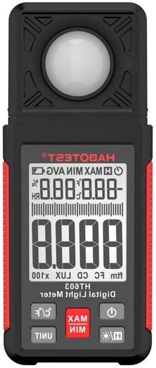 Digitale Lichtmeter - Luxmeter - Belichting Meten - Nauwkeurig - 10 x 5 cm - Zwart