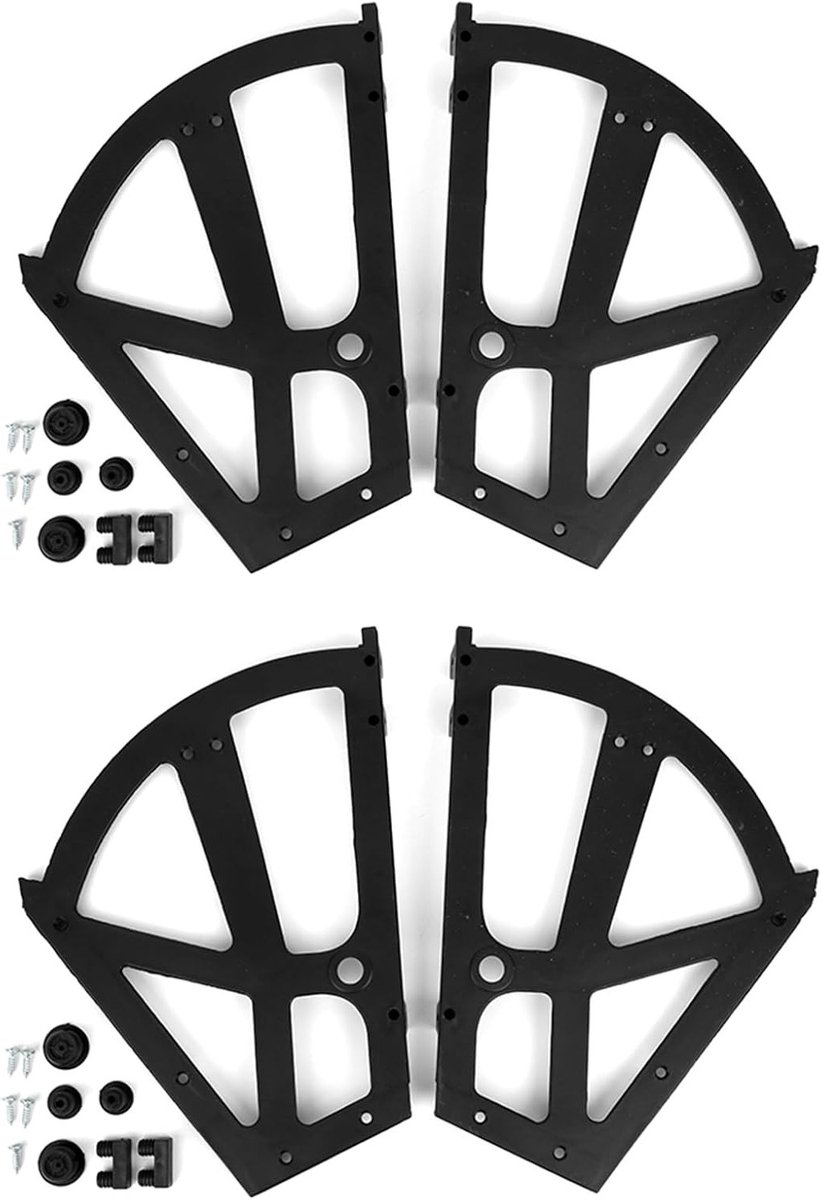 Hinges voor Schoenenkast, 4 Stuks Set Vervangingshardware voor Flip Plate en Draaiende Rekken voor Meubels, Kast en Planken