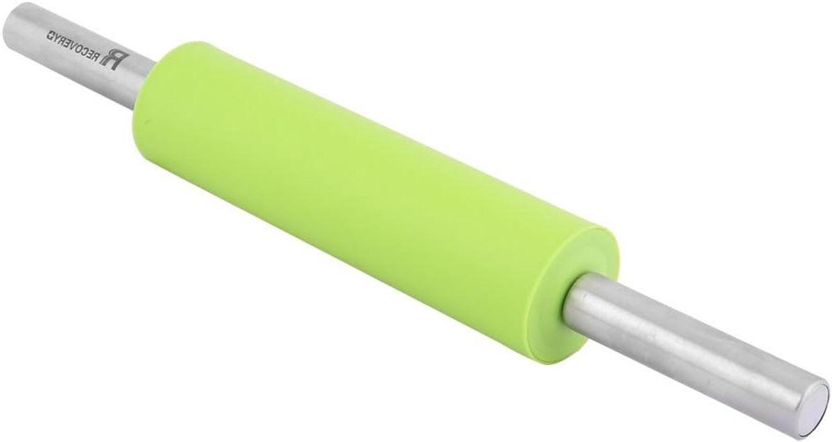 Deegroller - Bakgereedschap - Taarten Bakken - Siliconen Oppervlak - 20cm Rolgedeelte - Groen