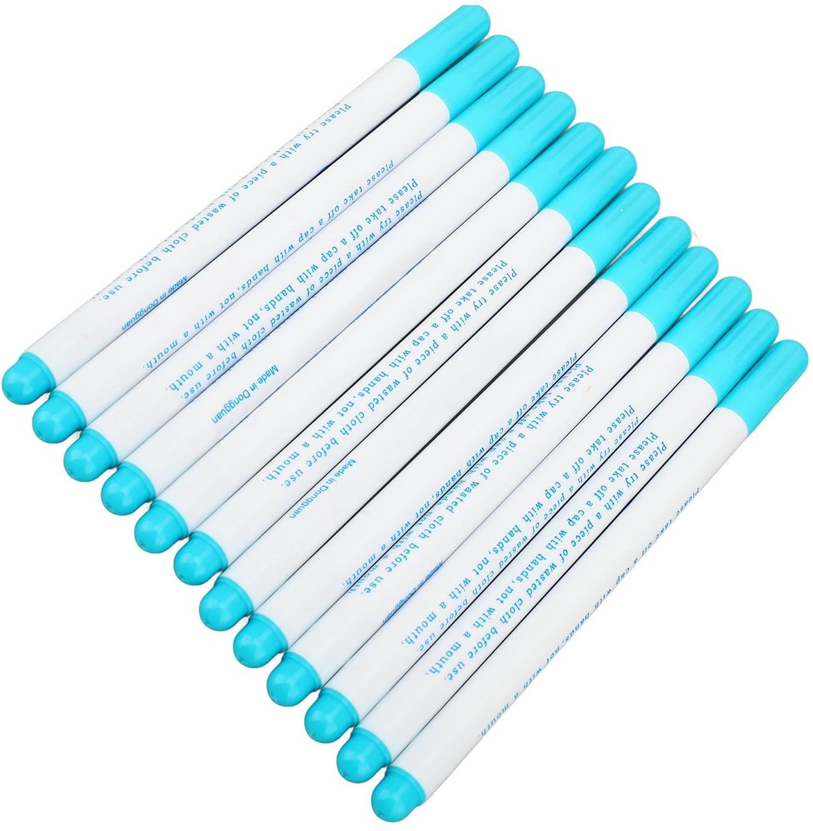 Dailygoods - Set van 12 Uitwisbare Stoffen Markeerstiften