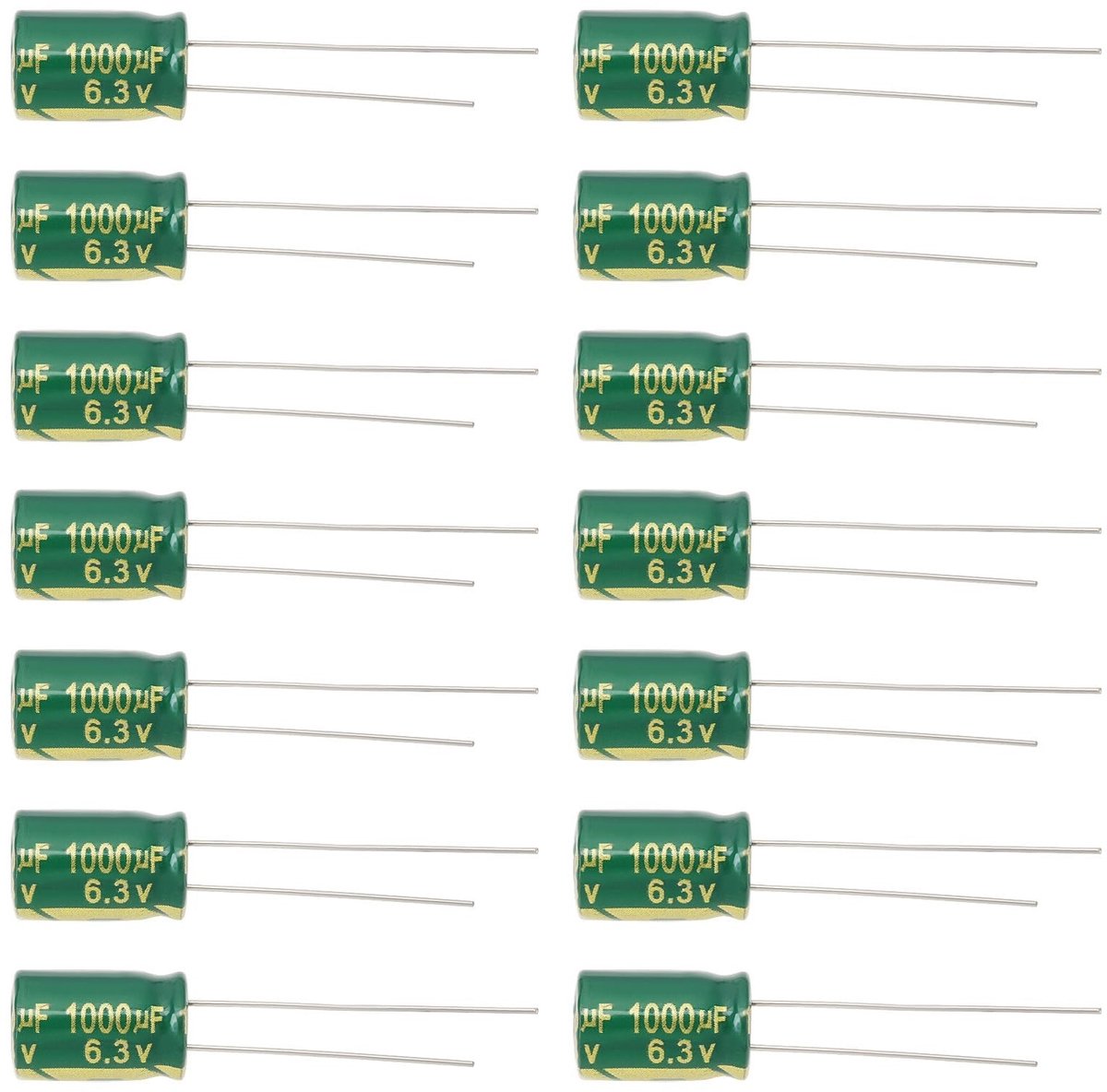 Cosensi - Dailygoods - Dailygoody - 1000 uF Condensatoren - Elektrolytische Condensatoren - Compact formaat - Aluminium Radiaal - Hoogwaardige prestaties - Geschikt voor TV