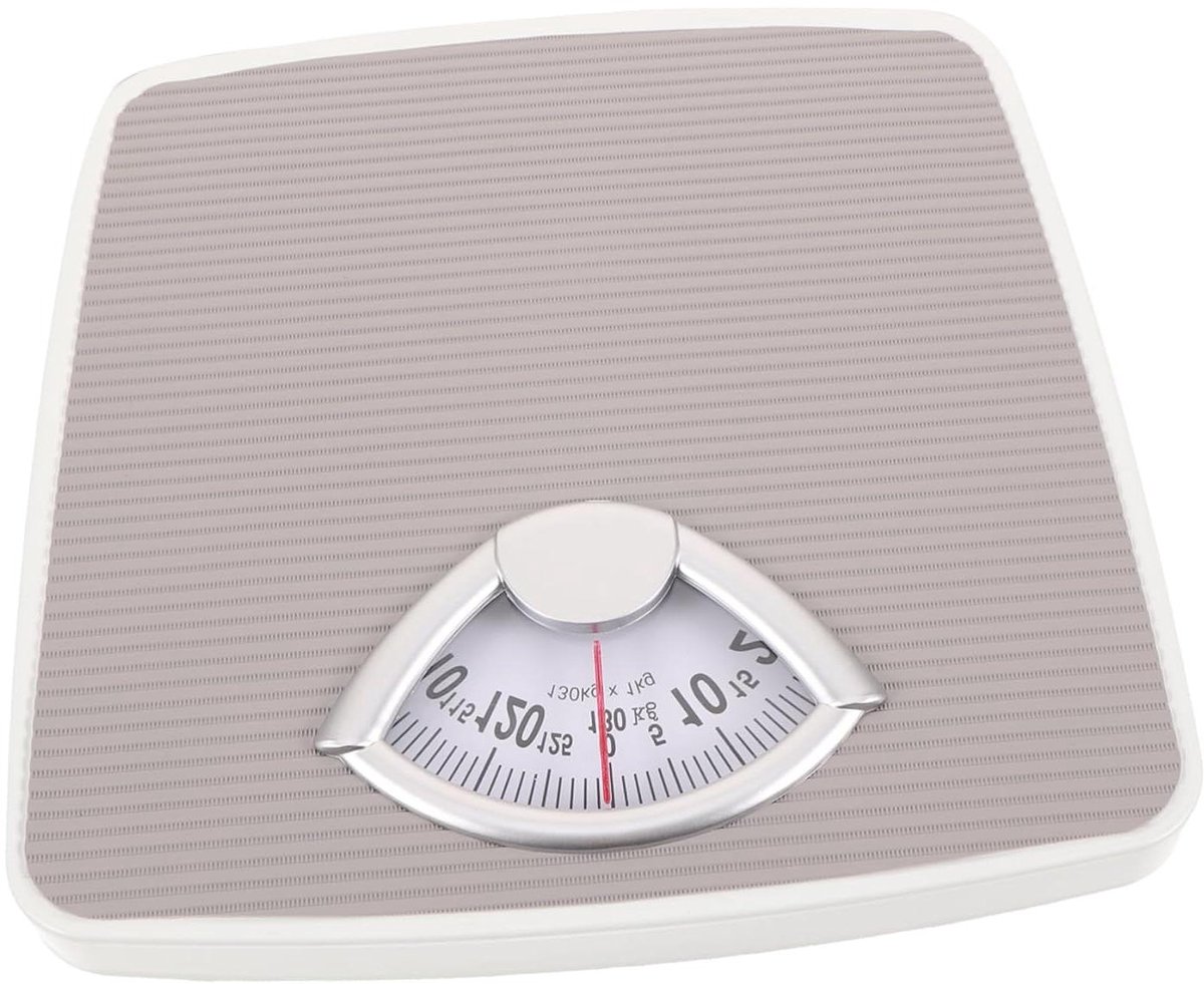 Mechanische Weegschaal - Persoonlijke Meter - Gezondheid Monitoren - Stevige IJzeren Constructie - Max 130kg - Grijs