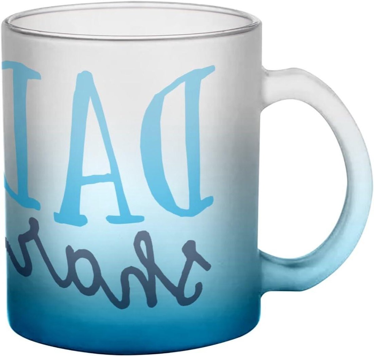 Glazen mok - Matglas mok - Warme dranken - Matte afwerking - 300 ml - Blauw