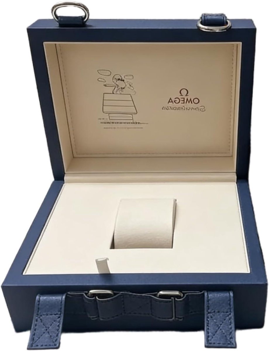 Horloge Reis Kist - Opslag Doos - Veilig Opbergen - Nylon Stof Buitenkant - 22 cm Breed - Blauw