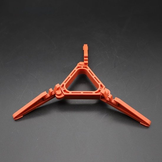 Gasbus standaard - Camping accessoire - Buiten koken - Verbeterde stabiliteit - Compact opvouwbaar - Rood — afbeelding 3