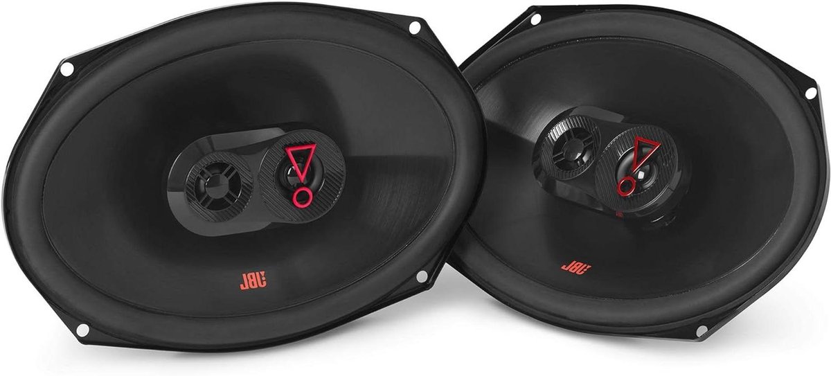 Auto Luidsprekers - Drieweg Systeem - Muziek Luisteren - Plus One Cones - 6 x 9 Inch - Zwart