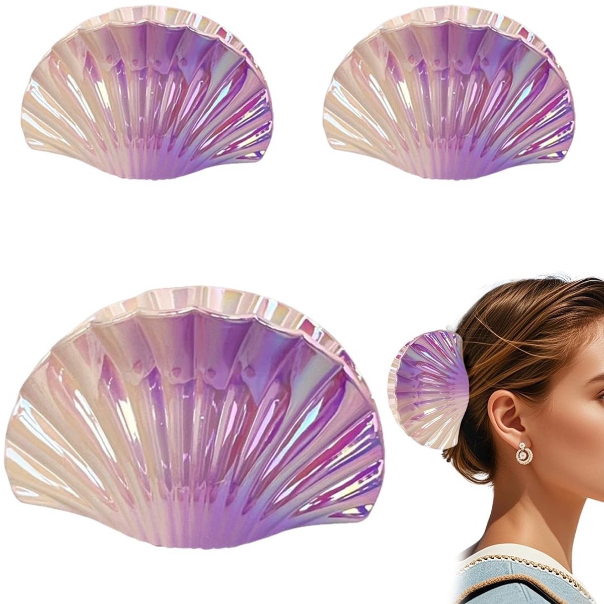 Dailygoods - Innovra - Dailygoods - Set van 3 Ombré Haarspelden voor Vrouwen en Meisjes