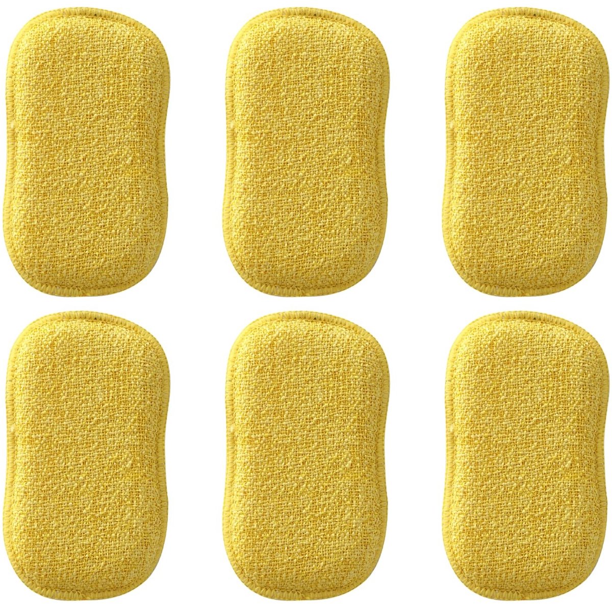 Cosensi - Dubbelzijdige Scrubsponzen 6 Stuks voor Krasvrij Schoonmaken