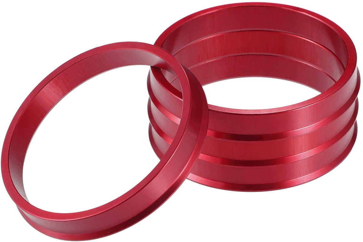 Dailygoods - Set van 4 Aluminium Hub Centric Rings OD 72.6mm tot ID 67.1mm