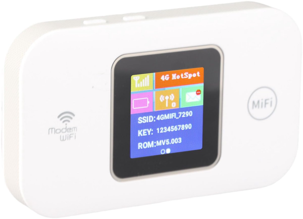 Dailygoods - Draagbare Wifi-hotspot met Simkaartsleuf en 3000mAh Batterij
