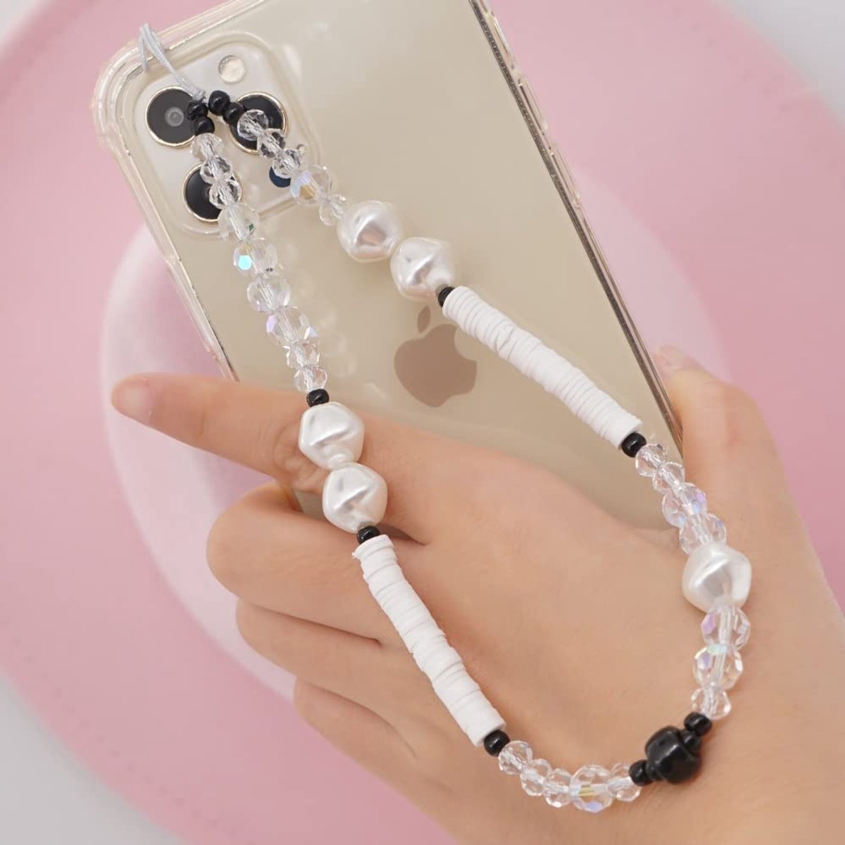 Dailygoods - Boheemse Telefoonketting met Kralen