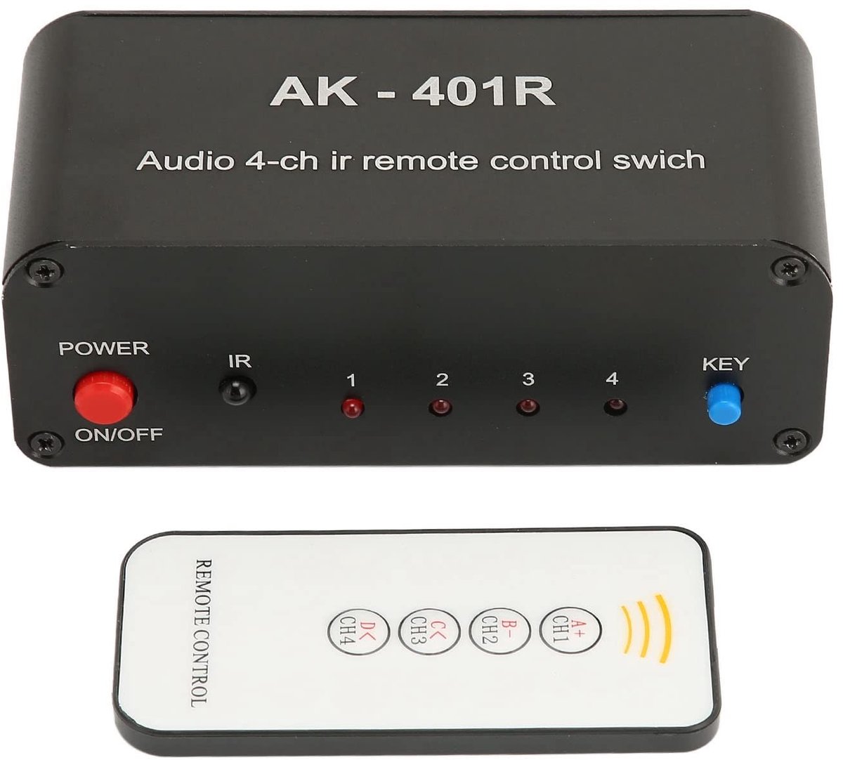 Dailygoods - Multifunctionele Audio Selector Box met IR-afstandsbediening