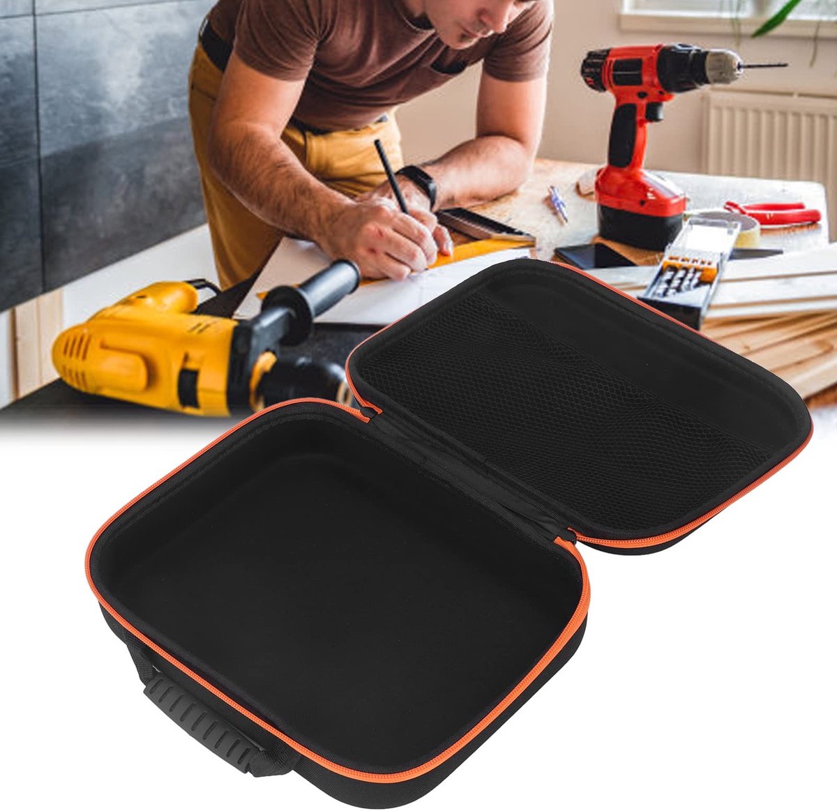 Dailygoods - Dailygoody - Multifunctionele Opbergtas - Gereedschap Box met Rits en Handvat - Ideaal voor Klusprojecten - Ruimtebesparend en Duurzaam - Geschikt voo...
