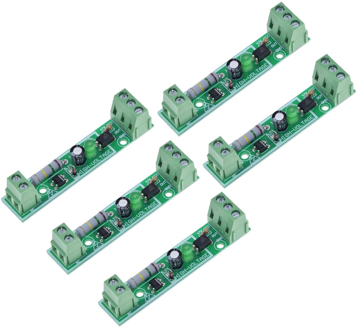 Dailygoods - 5 Stuks 220V AC Optokoppeler Module voor Microcontrollers