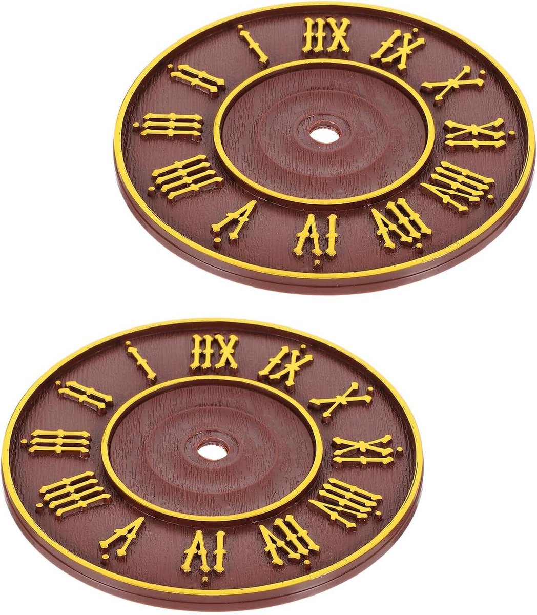 Klok Wijzerplaten - Reparatieonderdelen - Klok Reparatie - Romeinse Cijfers - 13.7cm - Meerkleurig
