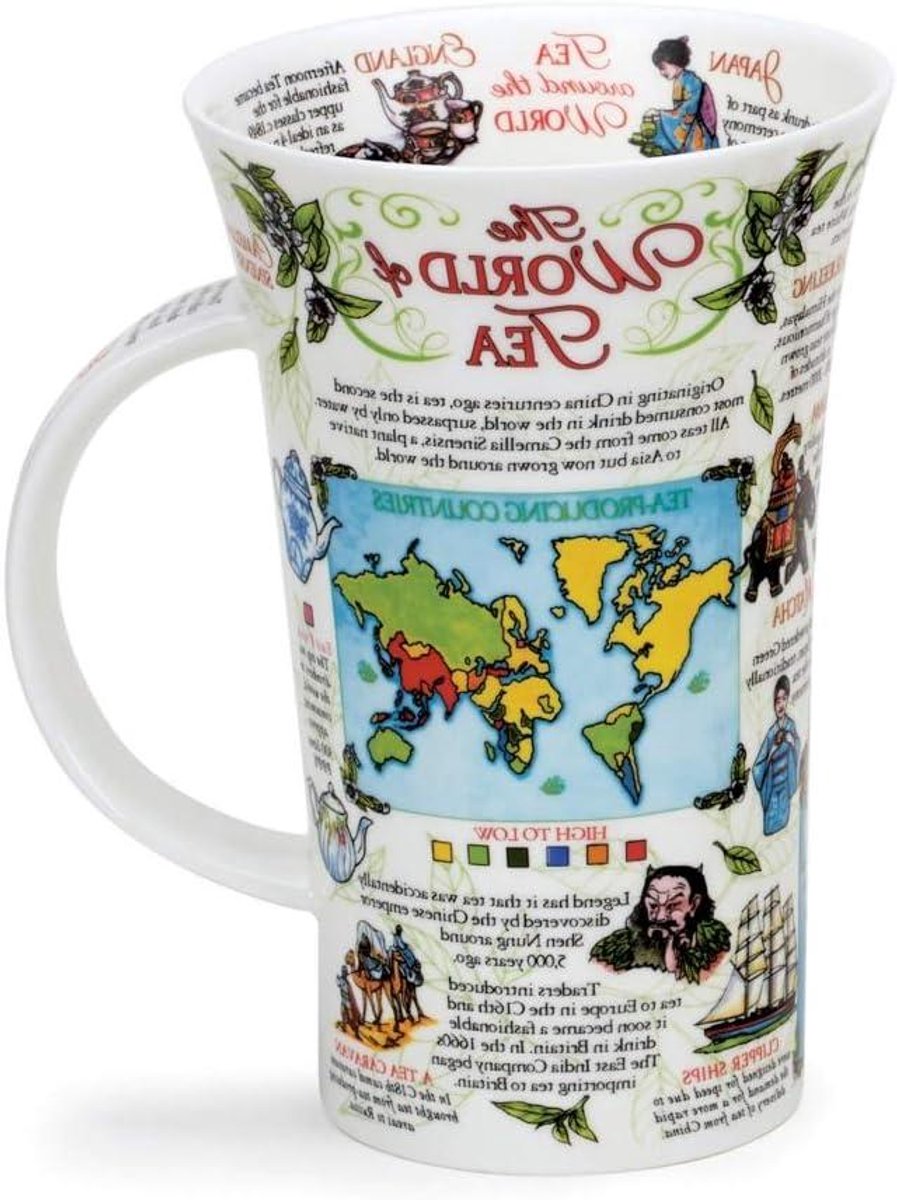 Theepot Mok - Grote Mok - Genieten van Thee - Fijn Porselein - 500 ml - Wit