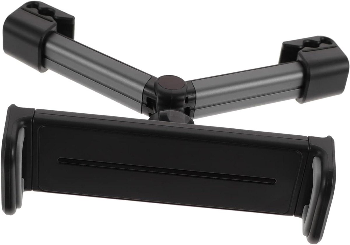 Tablet Houder - Autosteun - Reizen Achterbank - Verstelbaar Draaibaar - 24 cm - Zwart