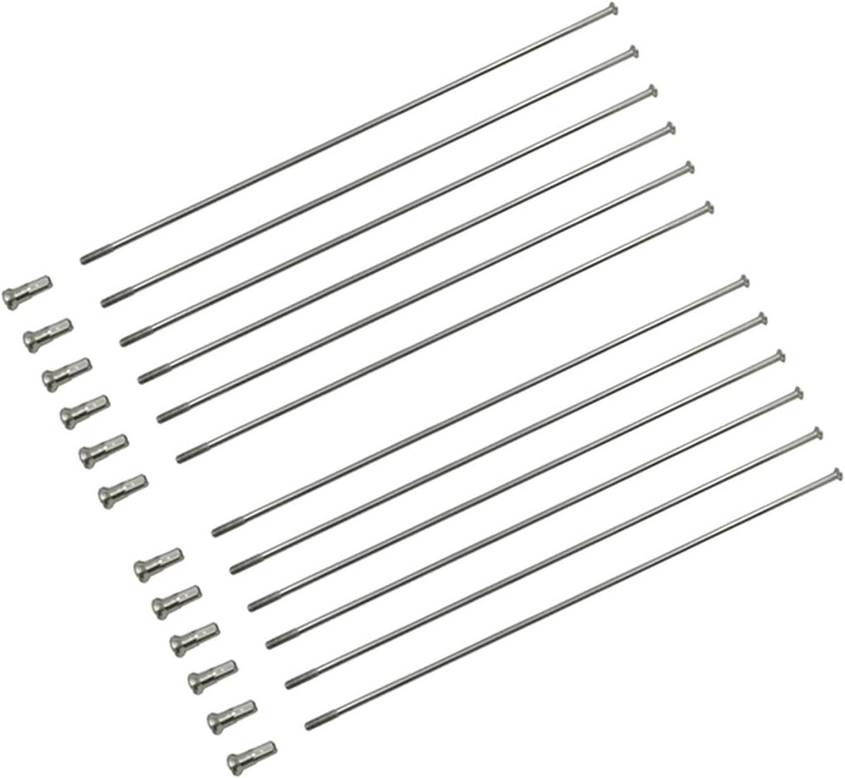 Fiets Spaken - Wiel Onderdelen - Fiets Reparatie - Gelijk Diameter - 286 mm - Zilver
