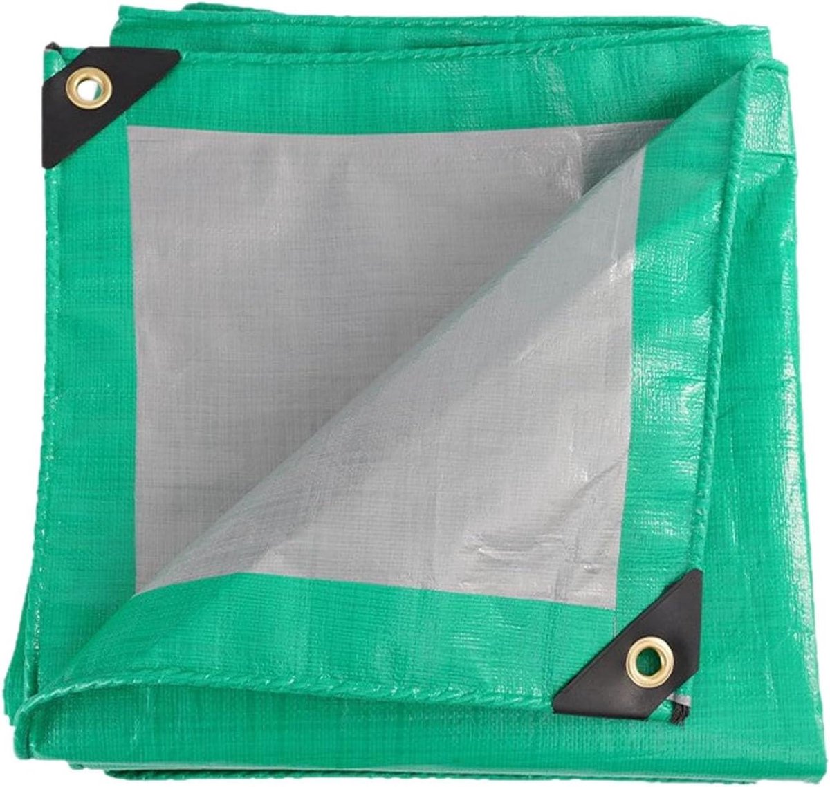 Dekzeil Afdekzeil - Beschermhoes Waterdicht - Buiten Beschermen - Versterkte Oogjes - 160 x 220 cm - Lichtgroen
