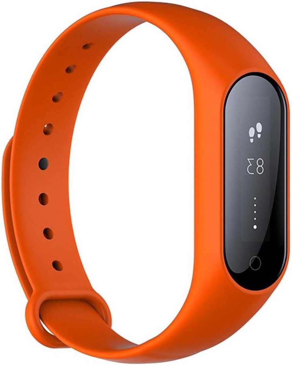 Fitness Tracker - Activiteit Armband - Gezondheid Monitoren - Waterdicht Ontwerp - 15 Dagen Batterij - Oranje