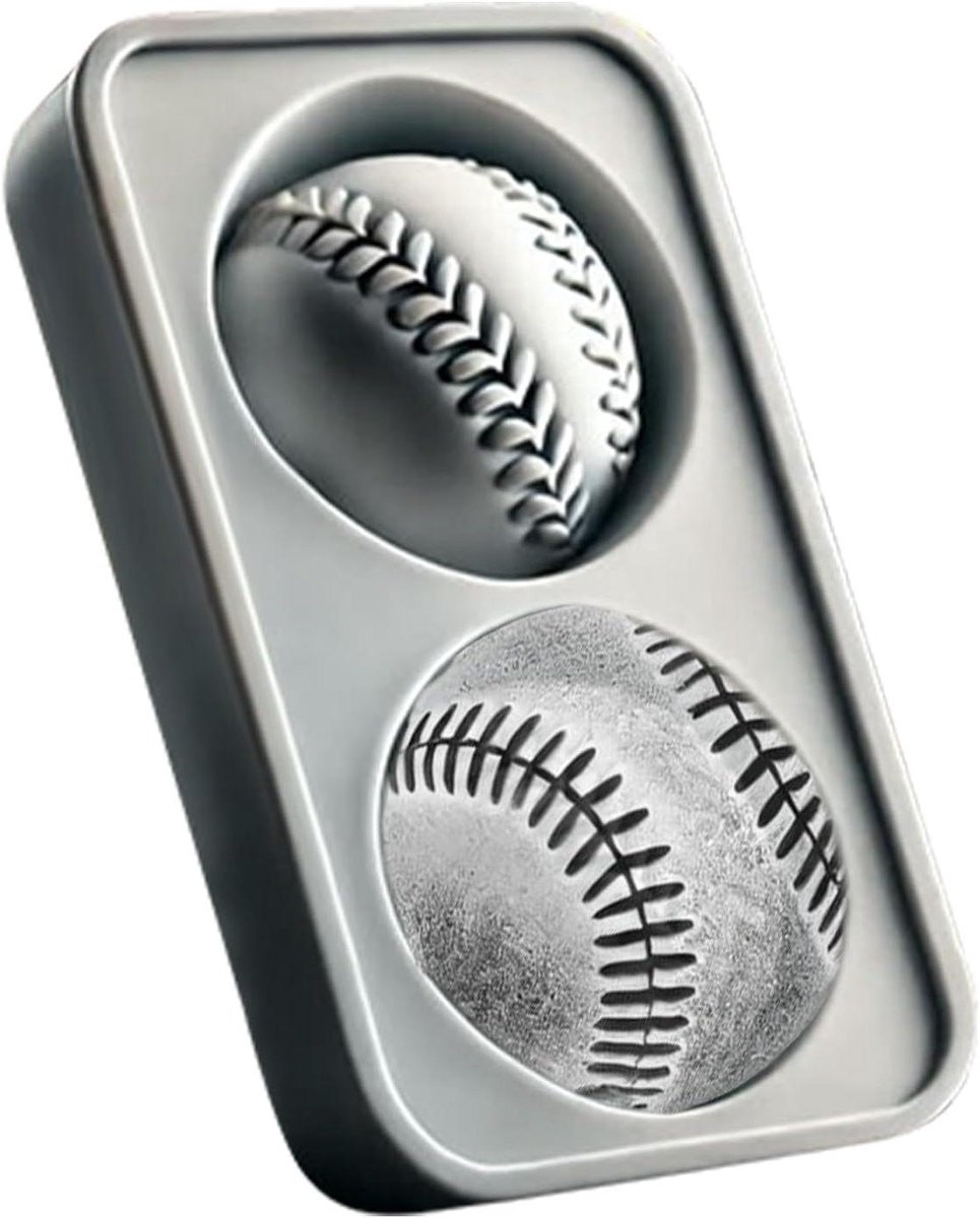 IJsbal Maker - Bol Mallen - Dranken Koelen - Honkbal Vorm - 4 Roosters - Zwart