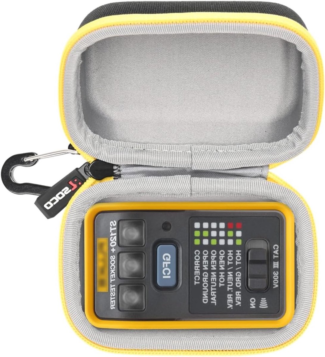 Beschermhoes voor GFCI/ST240+ Socket Tester - Duurzaam en Schokbestendig Ontwerp met Perfecte Pasvorm