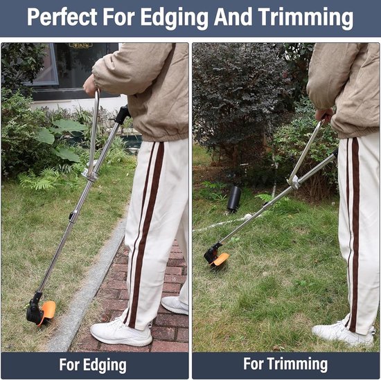 Trimmer Handvat Verlengstuk - Grasmaaier Accessoire - Rechtop Werken - Universele Pasvorm - 38 cm Lengte - Zilver — afbeelding 5