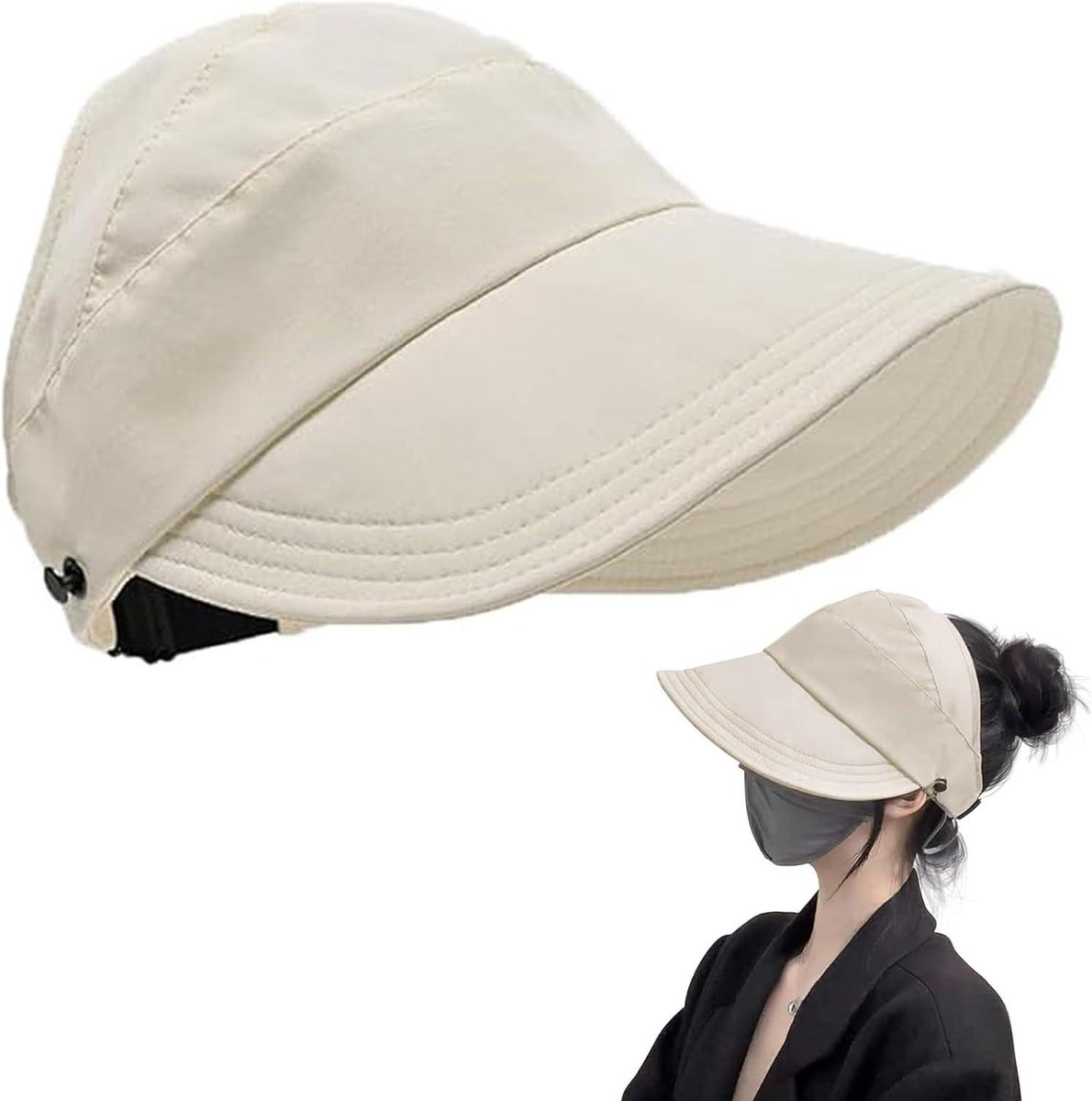 Zonnehoed Dames - Outdoor Hoed - Bescherming Tegen Zon - UV Bescherming 50+ - Inklapbaar - Beige