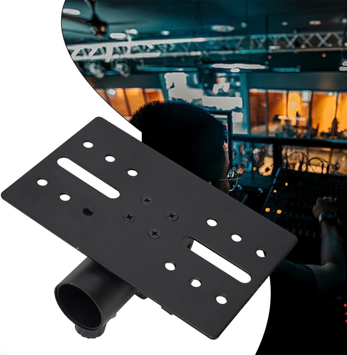 Speaker Adapter - Montagekap - Geluid Optimaliseren - Verstelbare Hoek - 175x110mm - Zwart