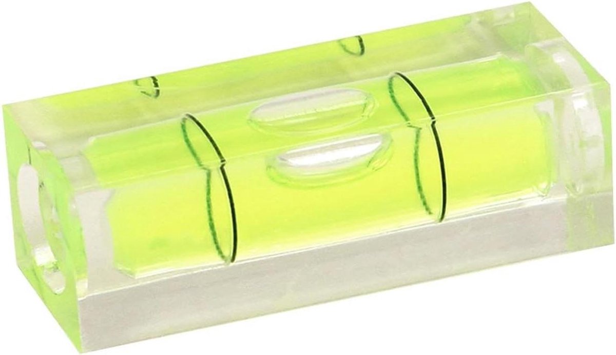 Zakwaterpas - Mini waterpas - Meubels plaatsen - Magnetische basis - Compact formaat - Geel