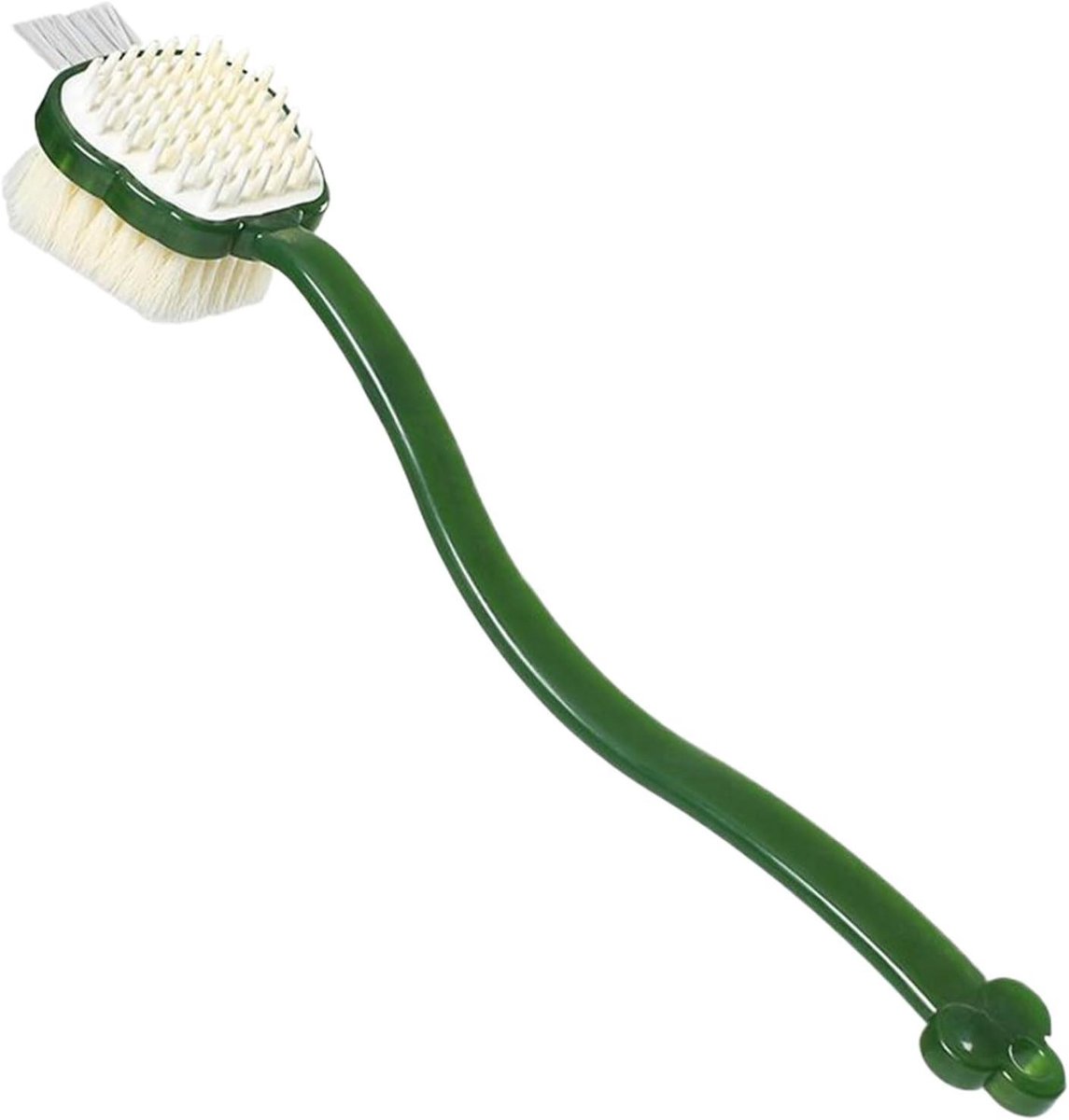 Rugborstel - Lichaamsreiniger - Douche Hygiëne - Drieweg Ontwerp - 38 cm - Wit