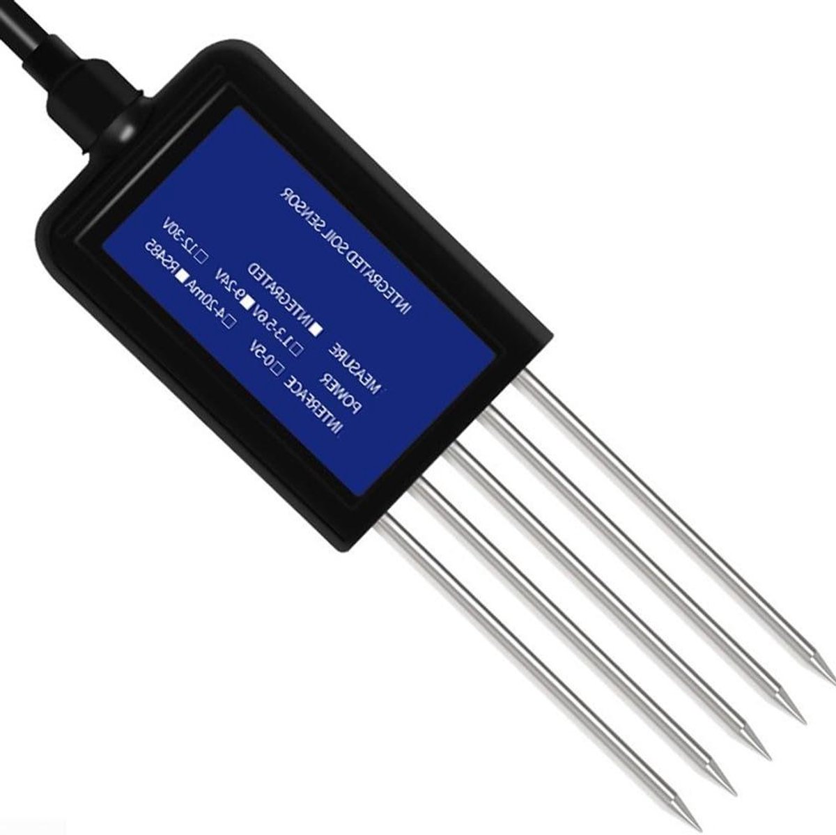 Bodem sensor - Vochtigheid temperatuur - Planten verzorgen - 7-in-1 analyse - 15 x 6 x 5 cm - Zwart